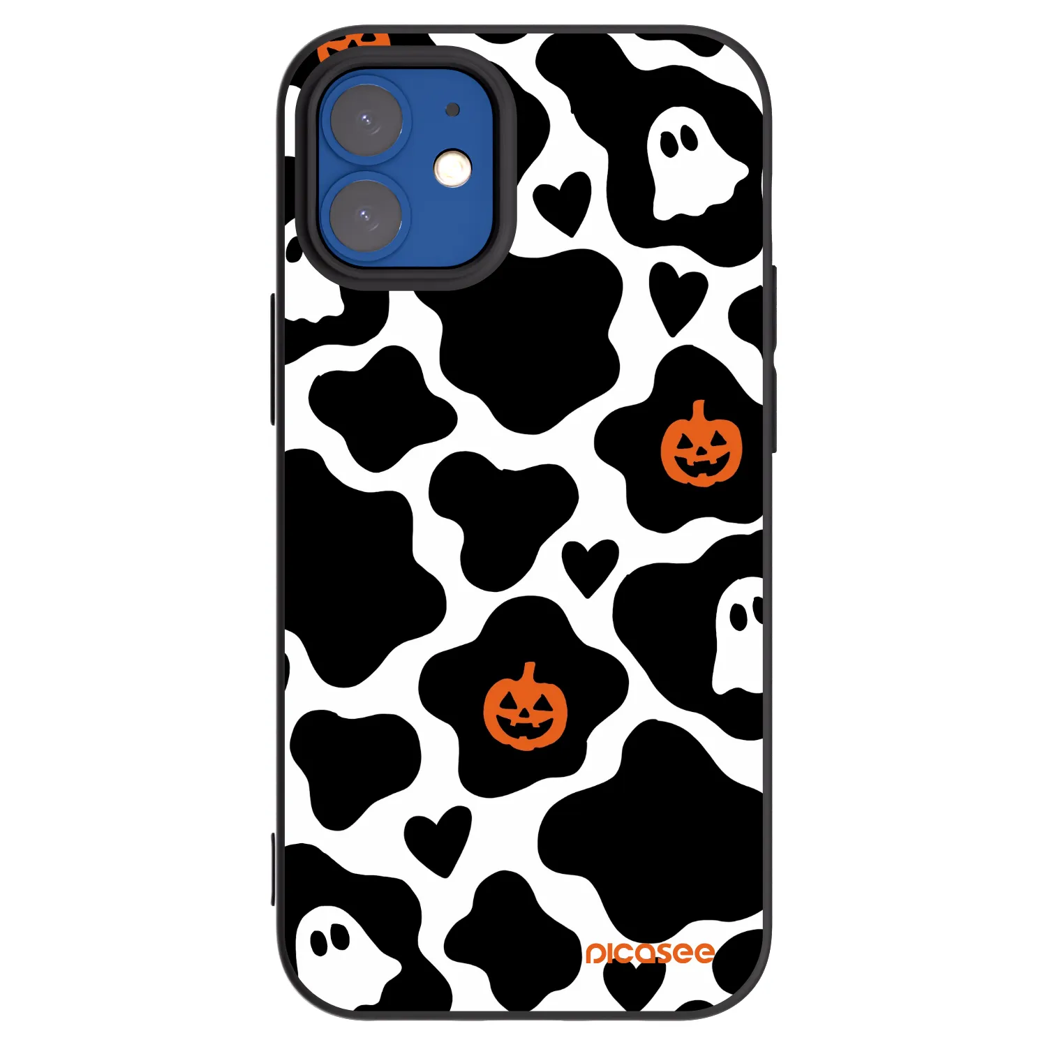 Picasee fekete szilikon tok az alábbi mobiltelefonokra Apple iPhone 12 mini - Boow
