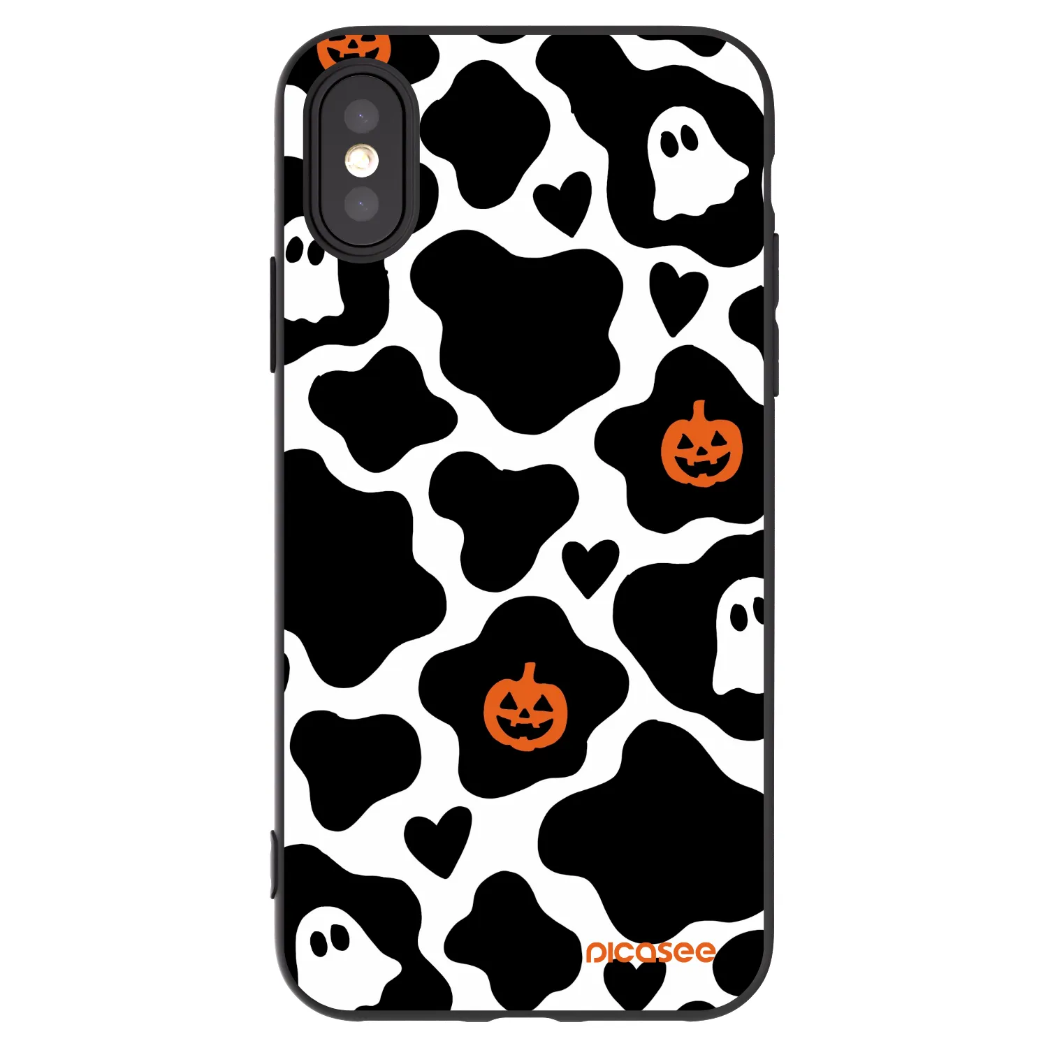 Picasee fekete szilikon tok az alábbi mobiltelefonokra Apple iPhone X/XS - Boow