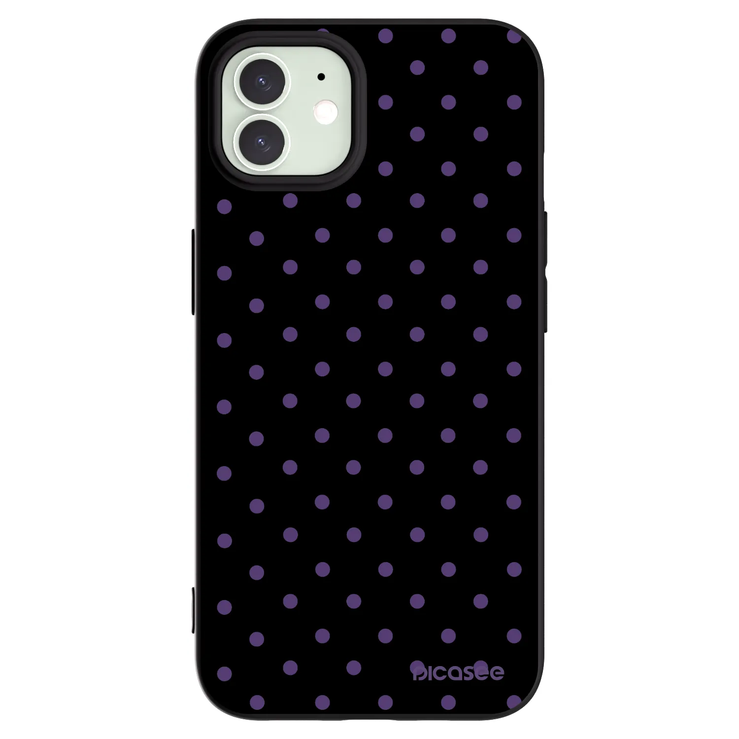 Picasee fekete szilikon tok az alábbi mobiltelefonokra Apple iPhone 12 - Flickers