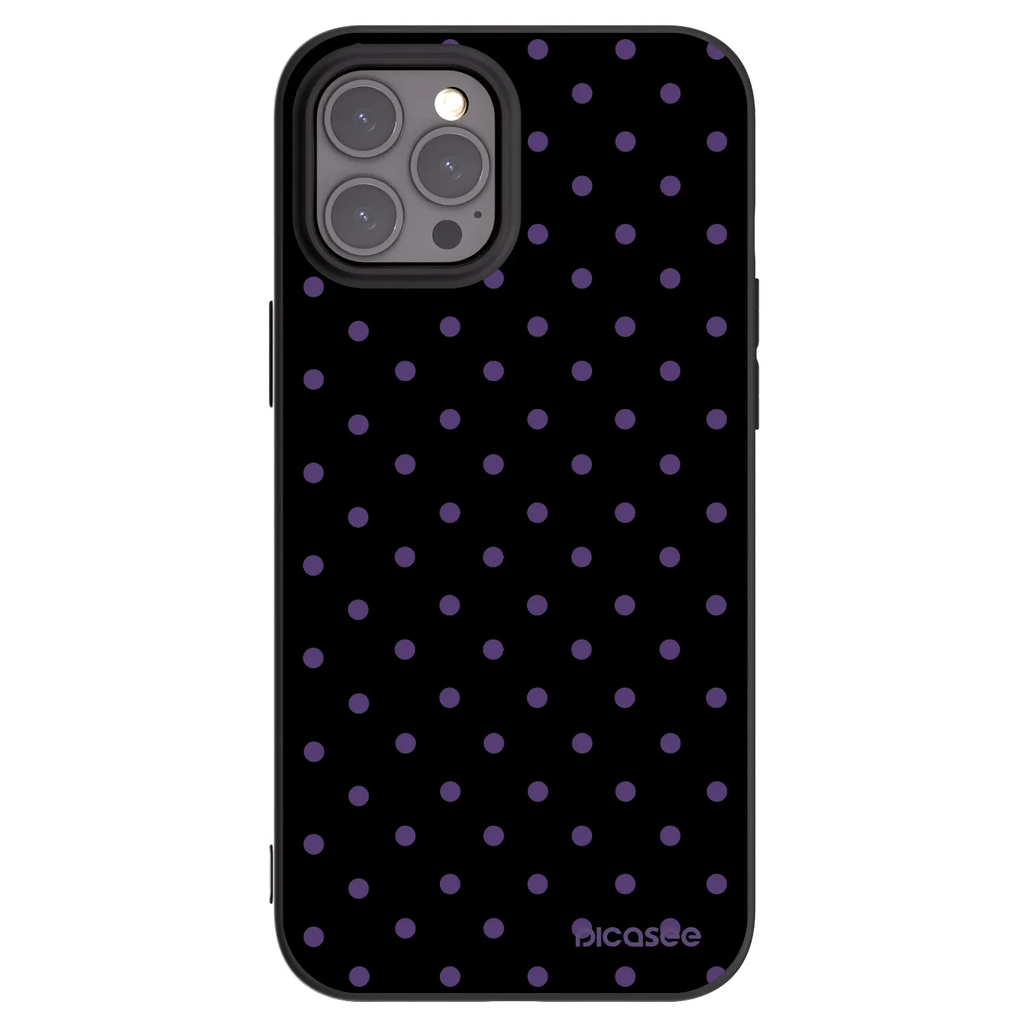 Picasee fekete szilikon tok az alábbi mobiltelefonokra Apple iPhone 12 Pro Max - Flickers