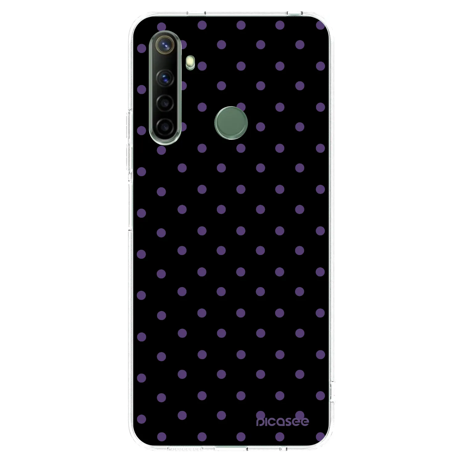 Picasee átlátszó szilikon tok az alábbi mobiltelefonokra Realme 6i - Flickers