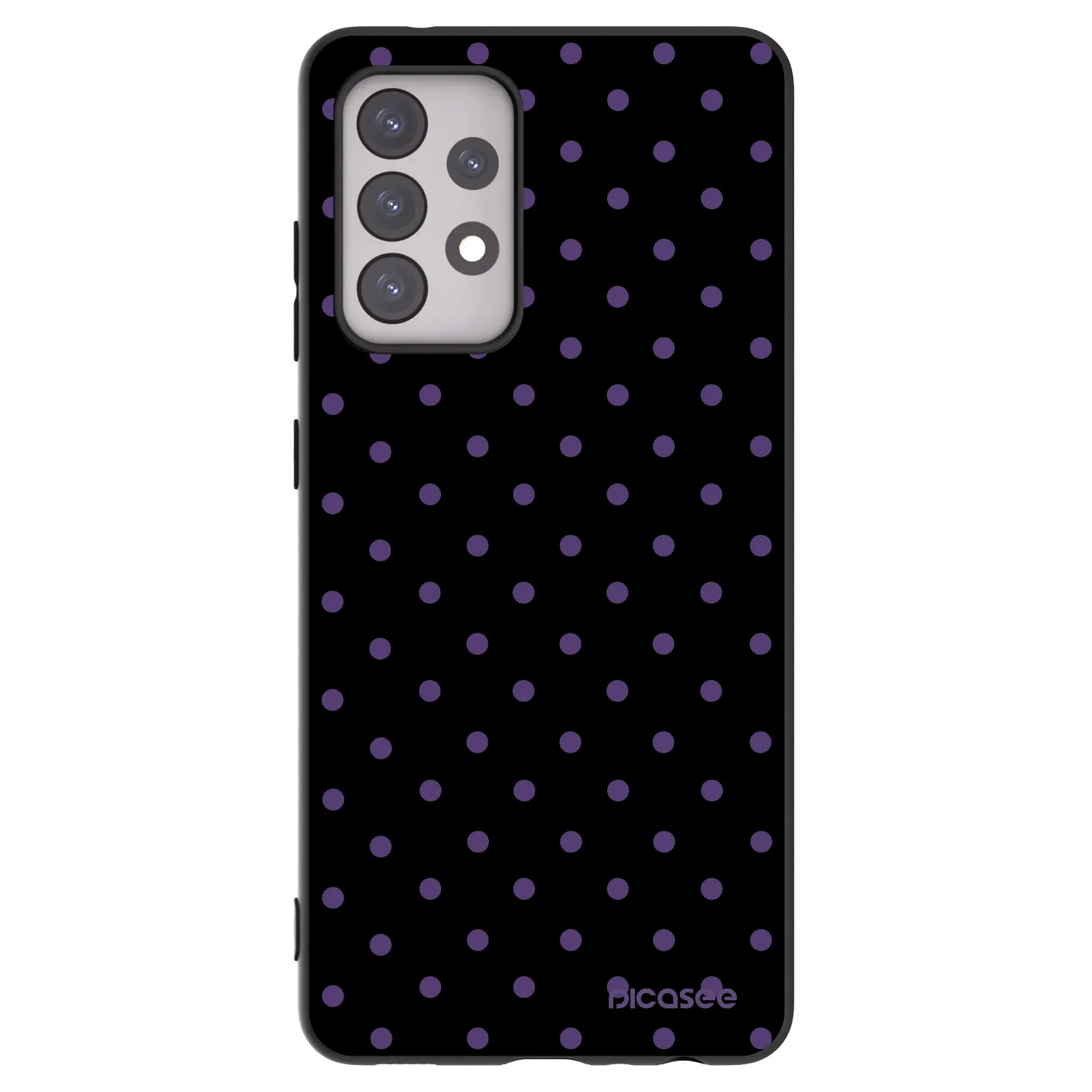 Picasee fekete szilikon tok az alábbi mobiltelefonokra Samsung Galaxy A52 5G A525F - Flickers