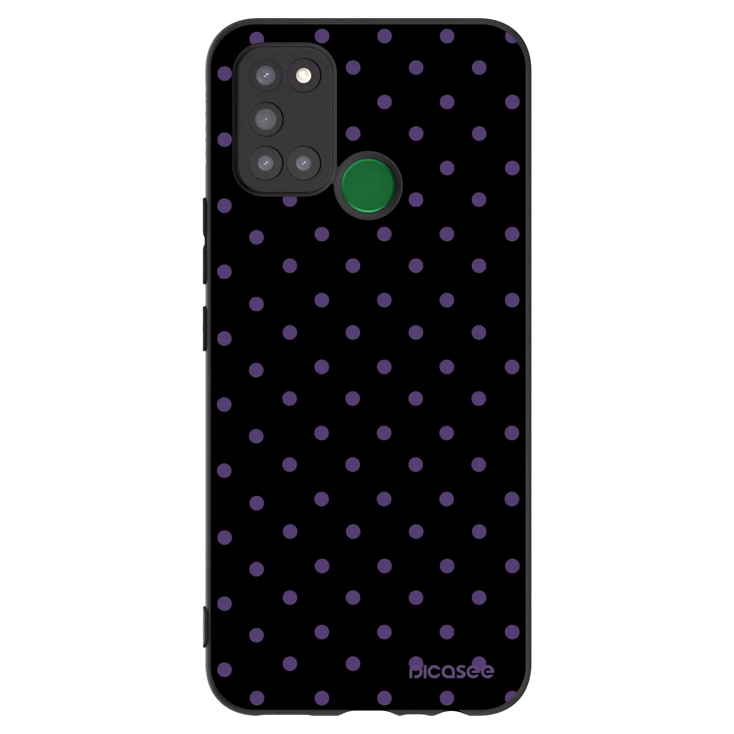 Picasee fekete szilikon tok az alábbi mobiltelefonokra Realme 7i - Flickers