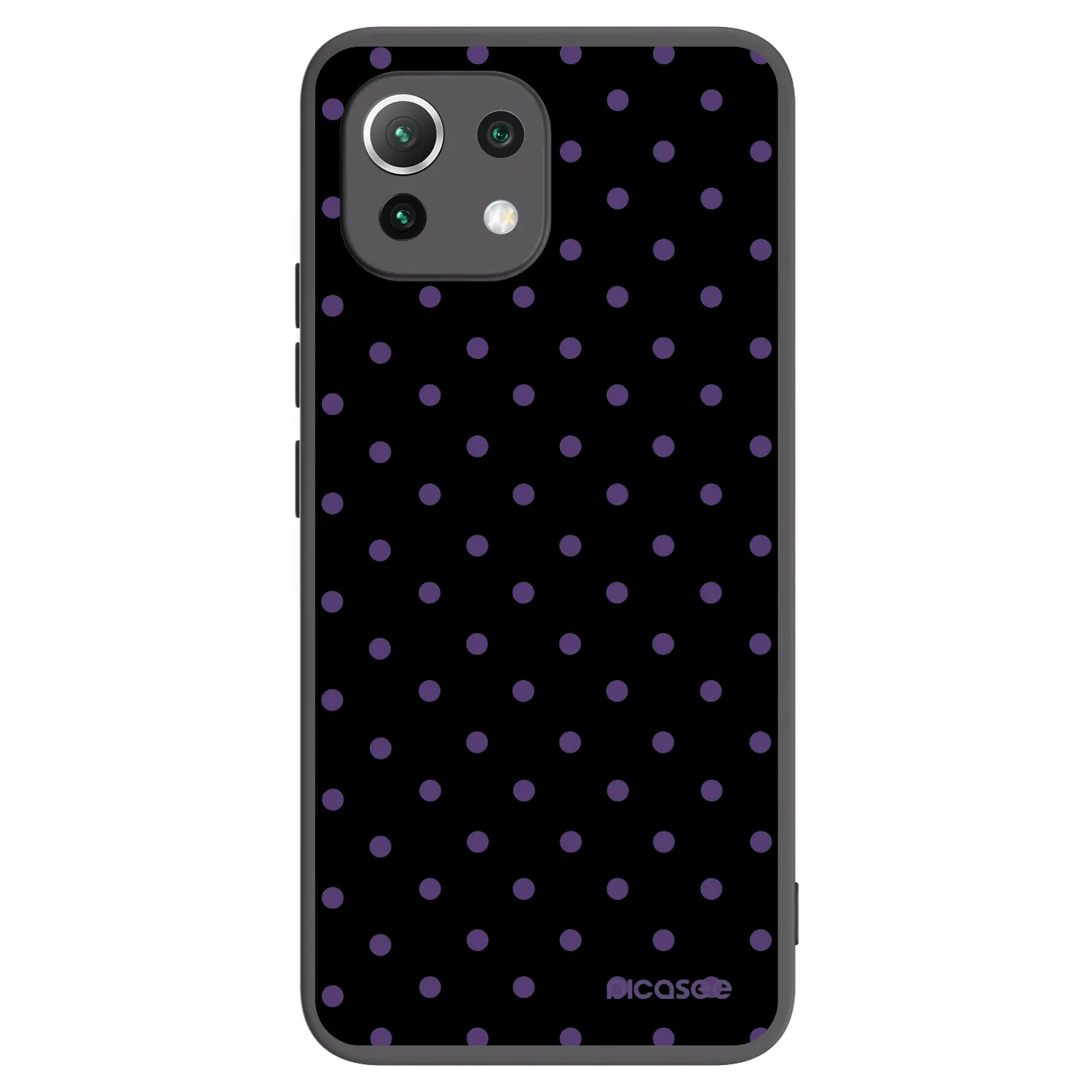 Picasee fekete szilikon tok az alábbi mobiltelefonokra Xiaomi Mi 11 Lite - Flickers