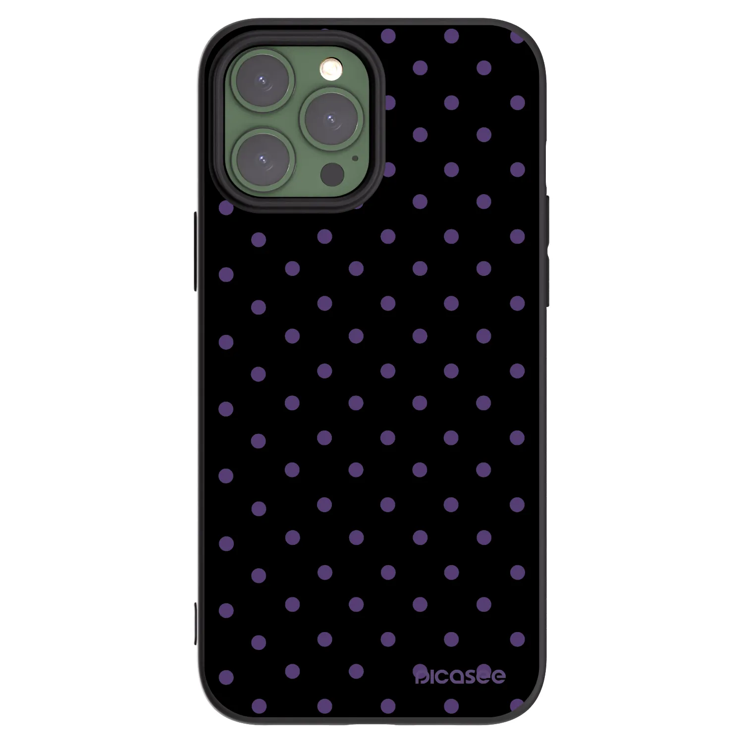 Picasee fekete szilikon tok az alábbi mobiltelefonokra Apple iPhone 13 Pro Max - Flickers