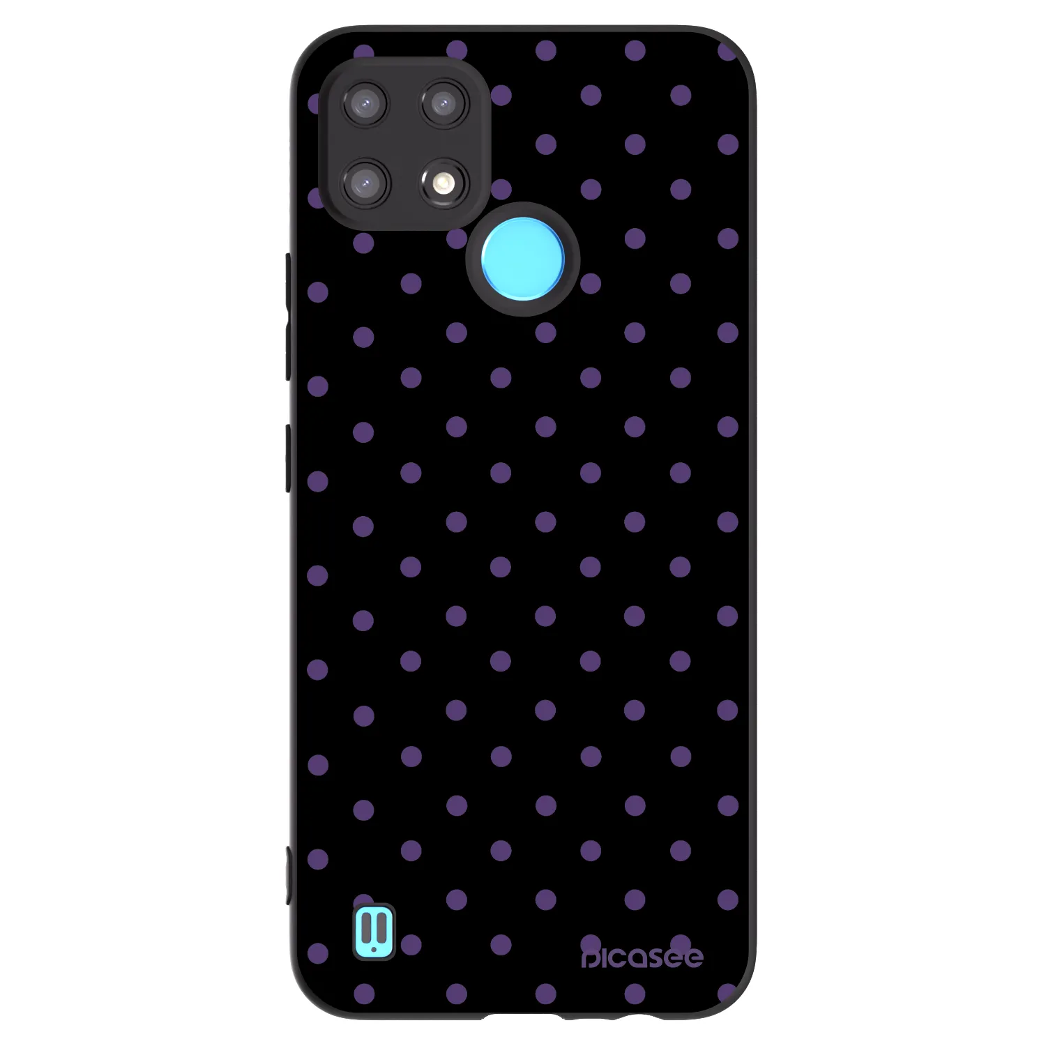 Picasee fekete szilikon tok az alábbi mobiltelefonokra Realme C21 - Flickers
