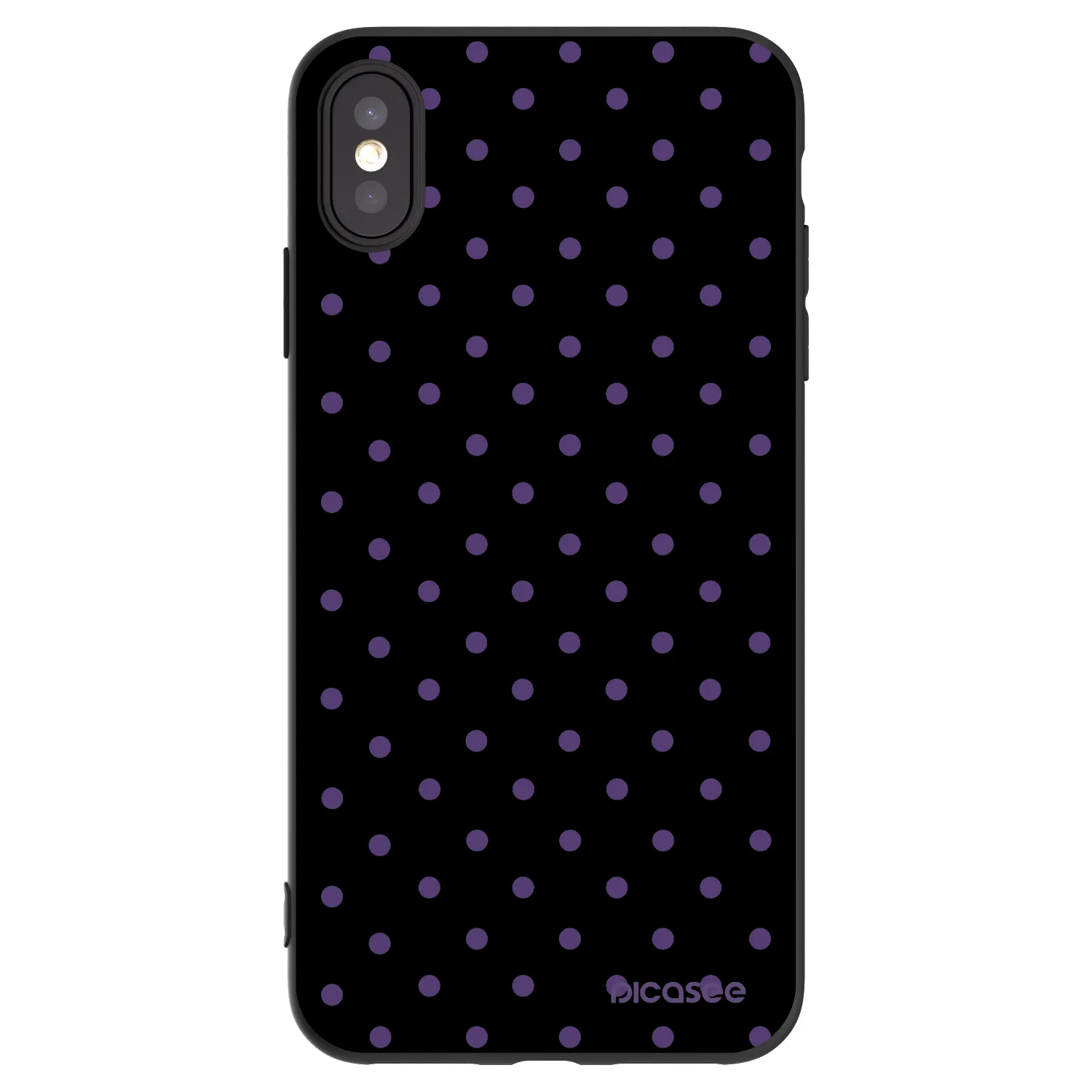 Picasee fekete szilikon tok az alábbi mobiltelefonokra Apple iPhone XS Max - Flickers