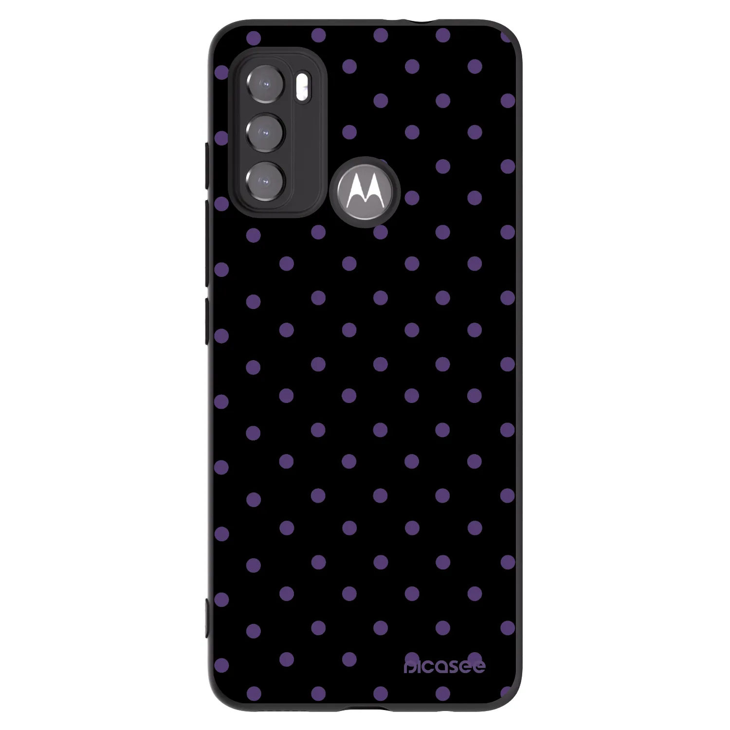 Picasee fekete szilikon tok az alábbi mobiltelefonokra Motorola Moto G60 - Flickers