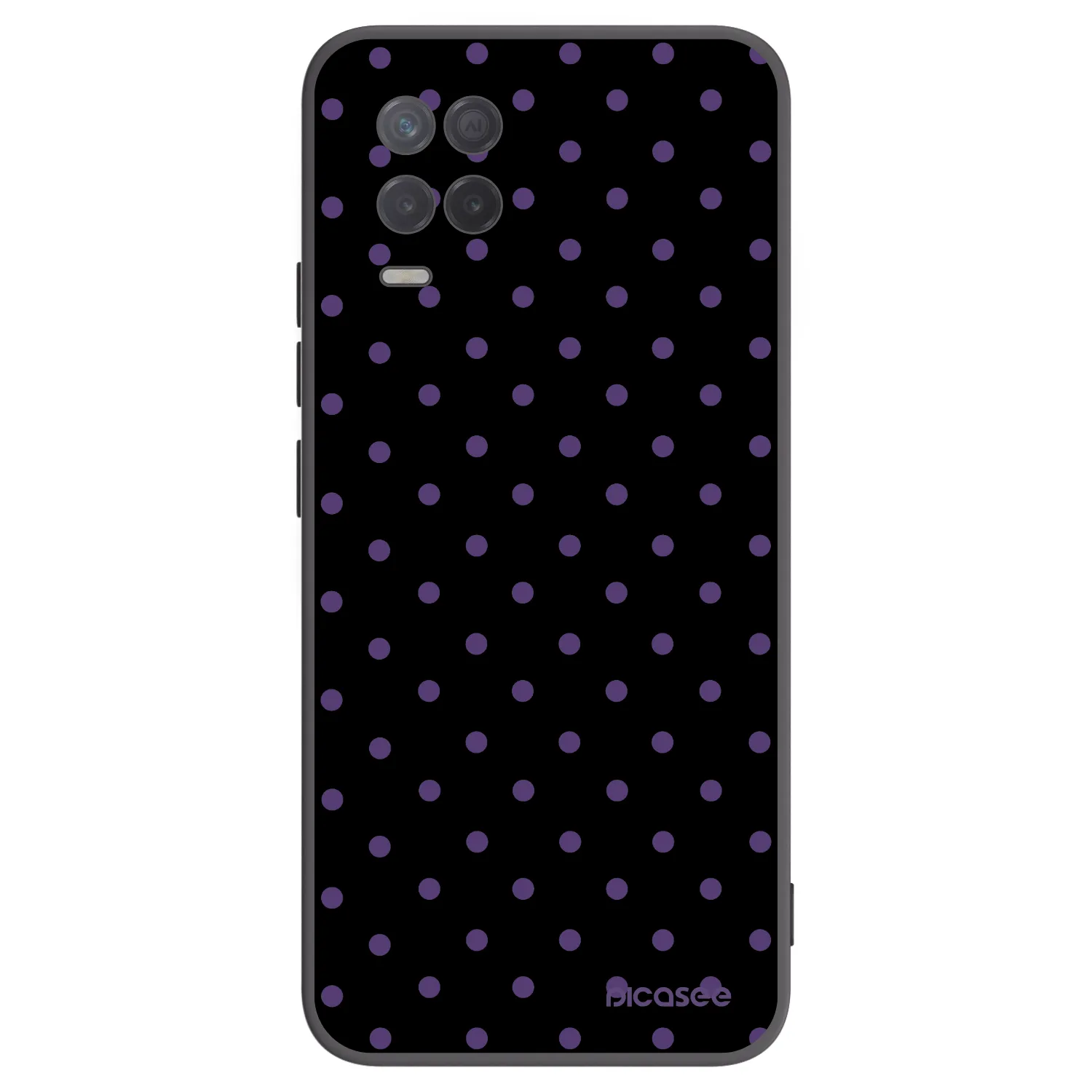 Picasee fekete szilikon tok az alábbi mobiltelefonokra Realme 8 5G - Flickers