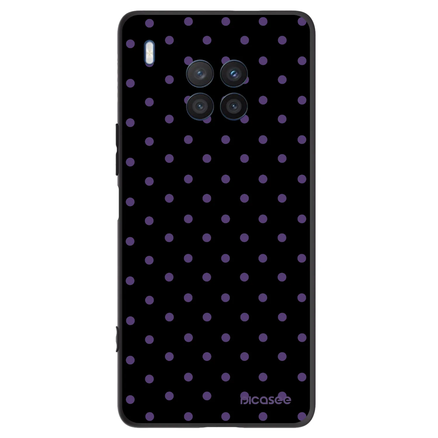 Picasee fekete szilikon tok az alábbi mobiltelefonokra Honor 50 Lite - Flickers