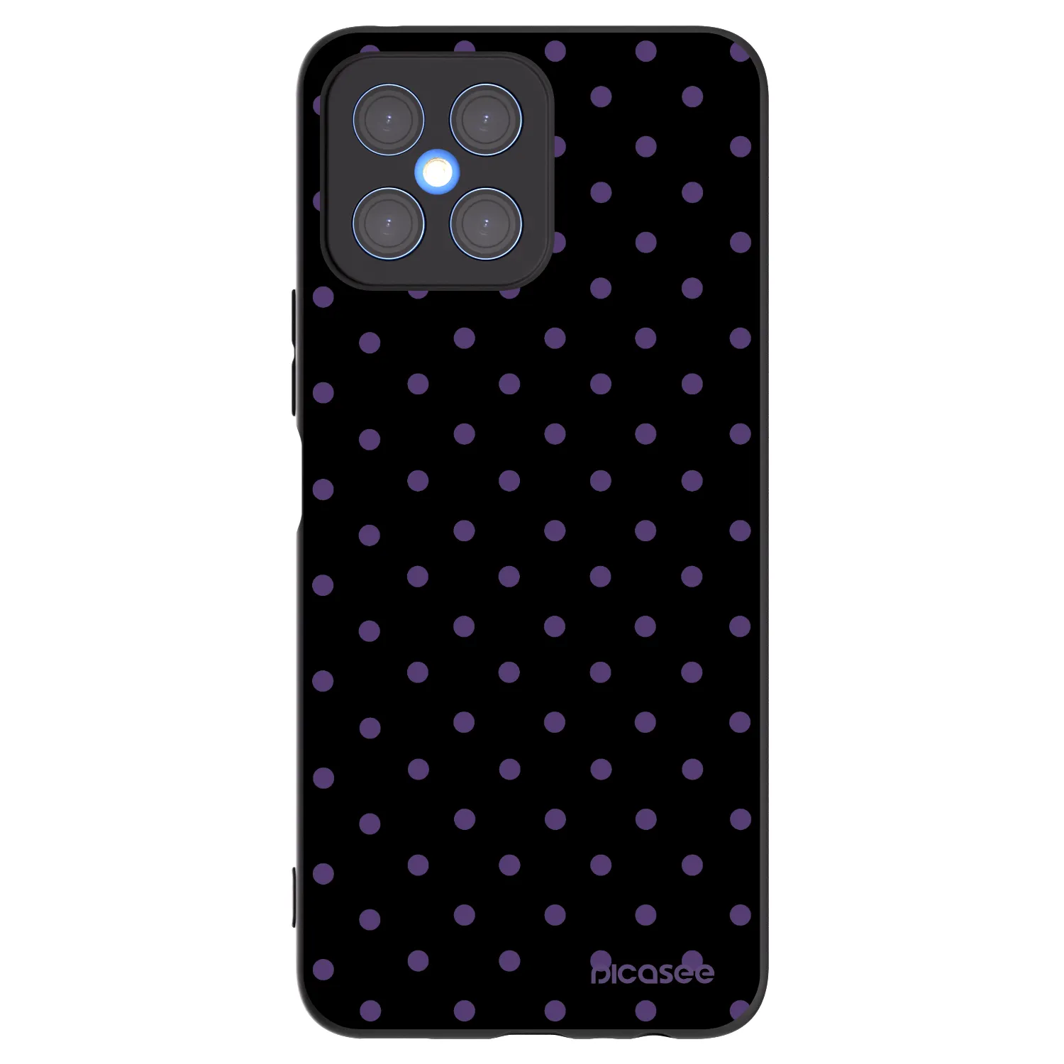 Picasee fekete szilikon tok az alábbi mobiltelefonokra Honor X8 4G - Flickers