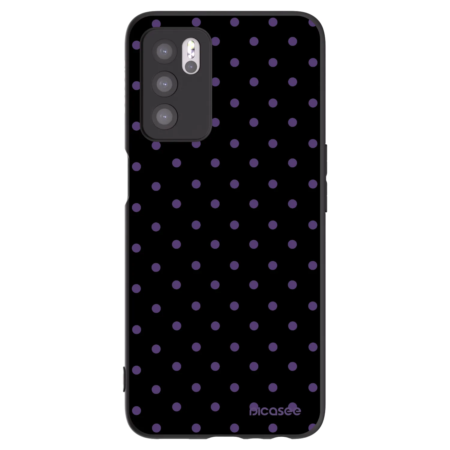 Picasee fekete szilikon tok az alábbi mobiltelefonokra OPPO A16 - Flickers