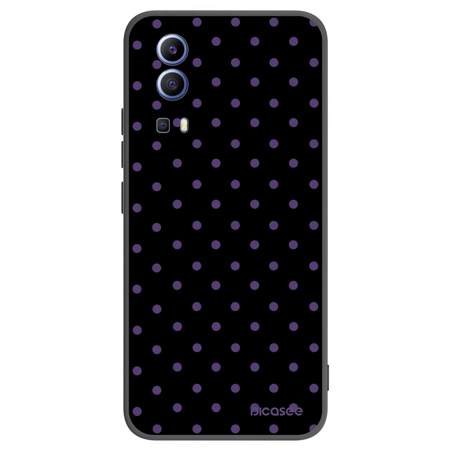 Picasee fekete szilikon tok az alábbi mobiltelefonokra Vivo Y52 5G - Flickers