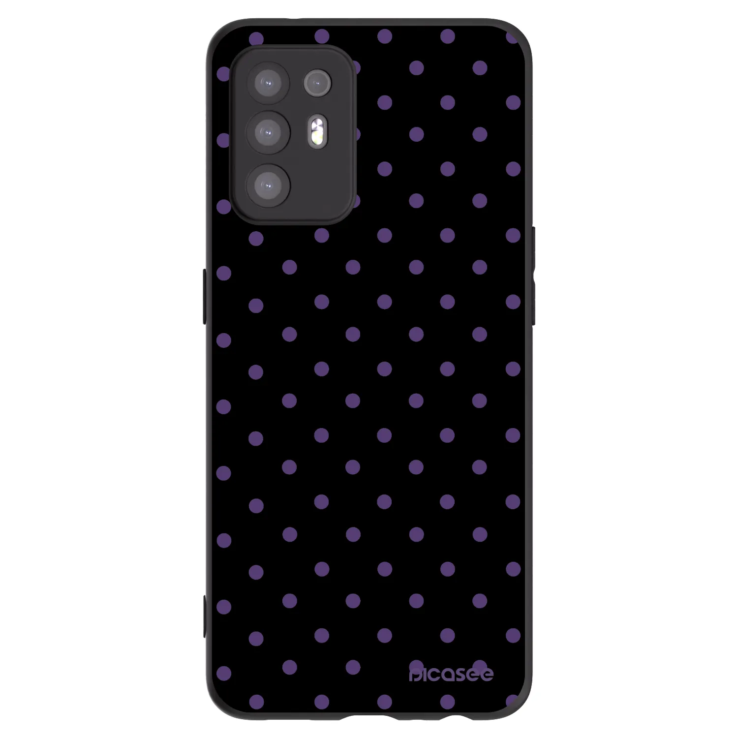 Picasee fekete szilikon tok az alábbi mobiltelefonokra OPPO A94 5G - Flickers