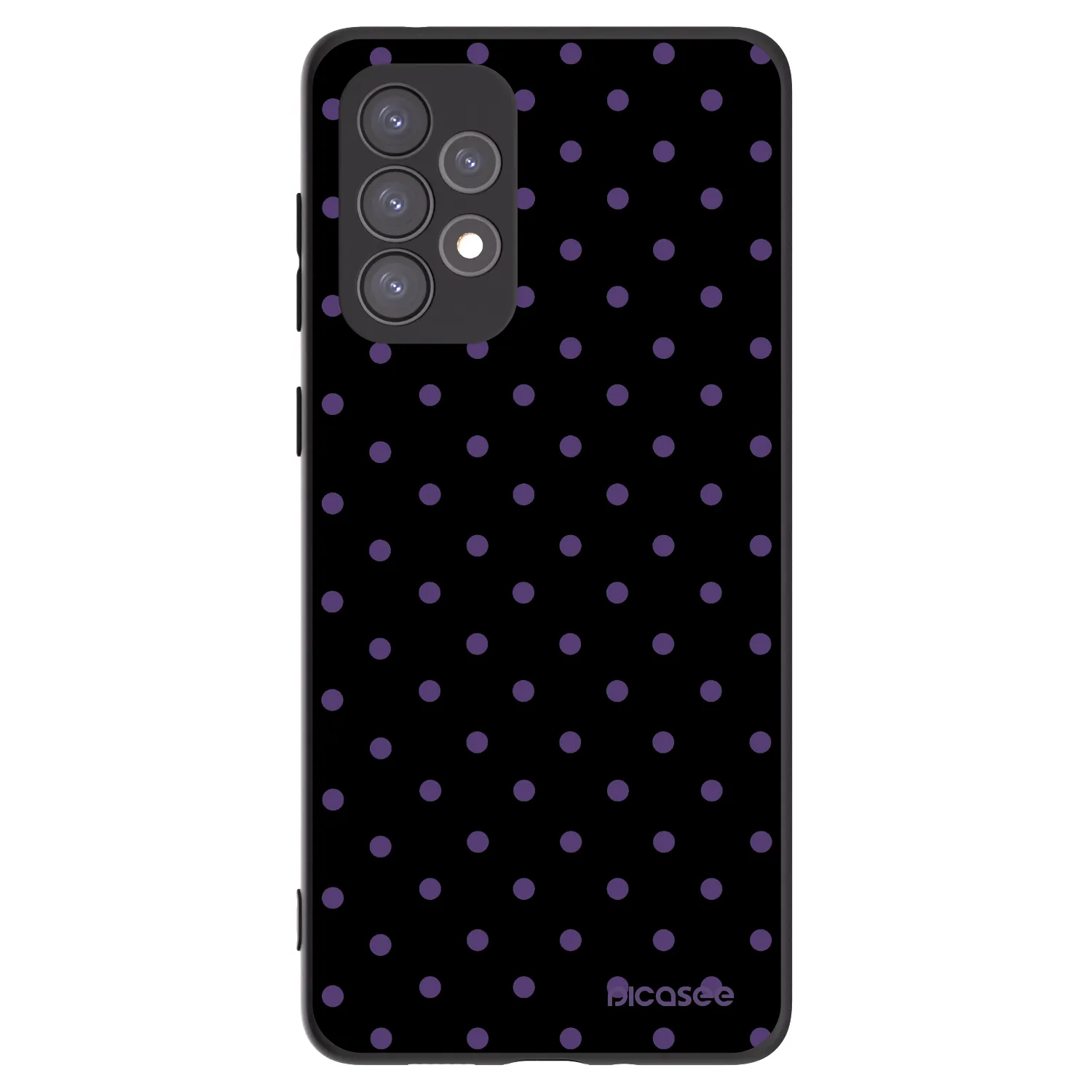 Picasee fekete szilikon tok az alábbi mobiltelefonokra Samsung Galaxy A73 5G - Flickers
