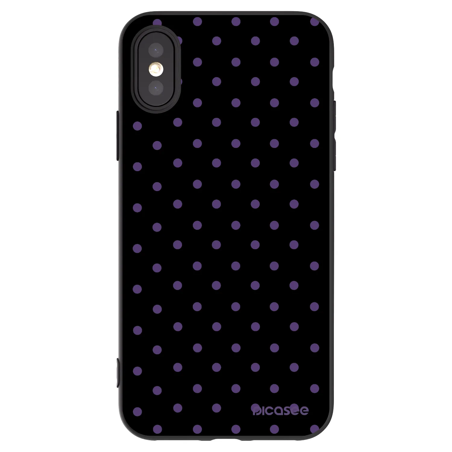 Picasee fekete szilikon tok az alábbi mobiltelefonokra Apple iPhone X/XS - Flickers