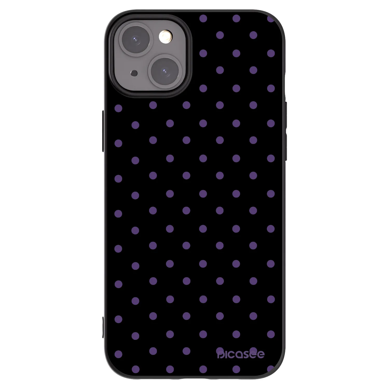 Picasee fekete szilikon tok az alábbi mobiltelefonokra Apple iPhone 15 Plus - Flickers