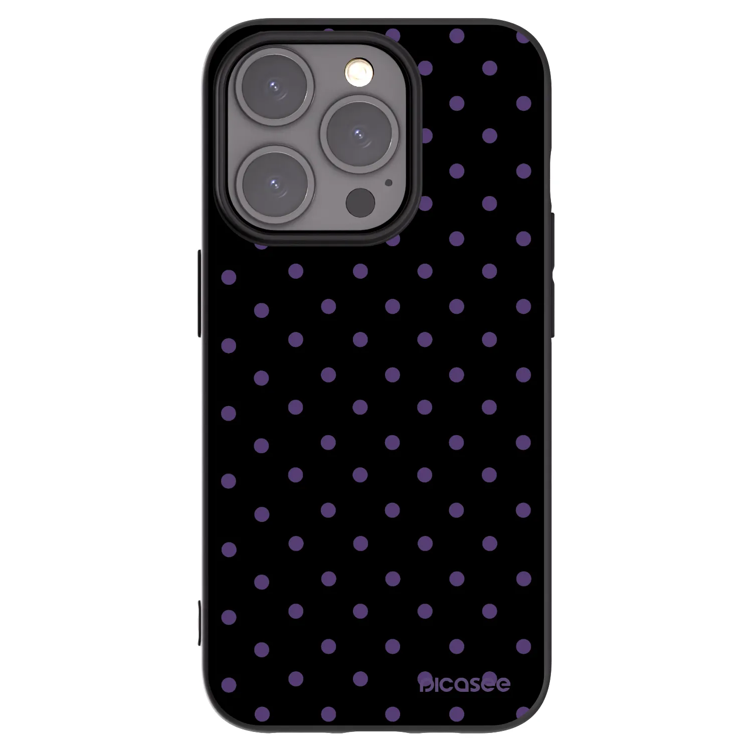 Picasee fekete szilikon tok az alábbi mobiltelefonokra Apple iPhone 15 Pro - Flickers