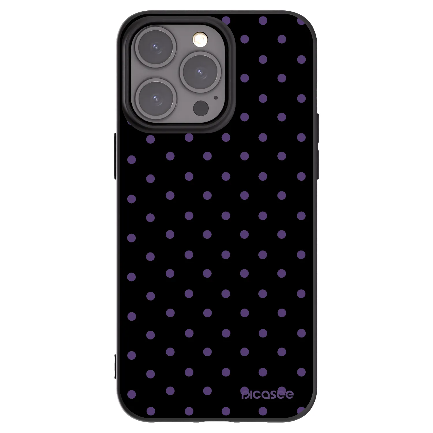 Picasee fekete szilikon tok az alábbi mobiltelefonokra Apple iPhone 15 Pro Max - Flickers