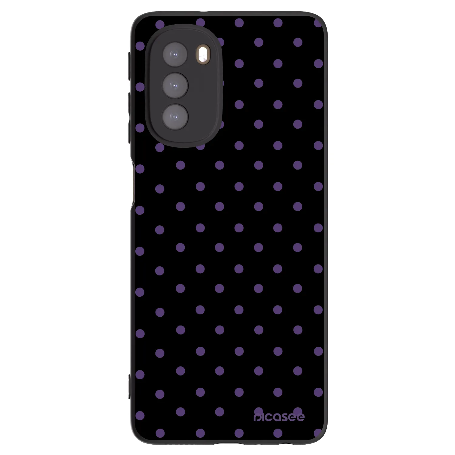 Picasee fekete szilikon tok az alábbi mobiltelefonokra Motorola Moto G51 - Flickers