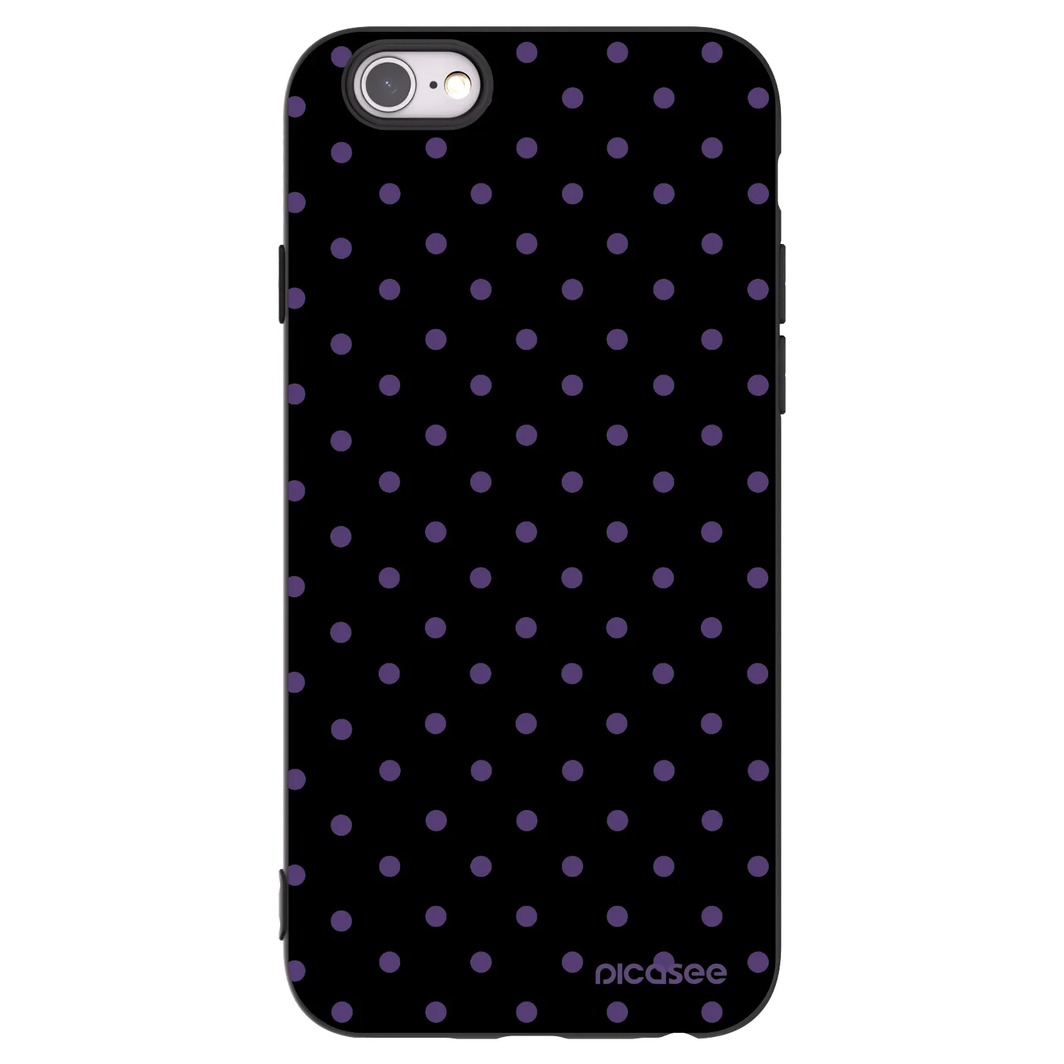 Picasee fekete szilikon tok az alábbi mobiltelefonokra Apple iPhone 6/6S - Flickers