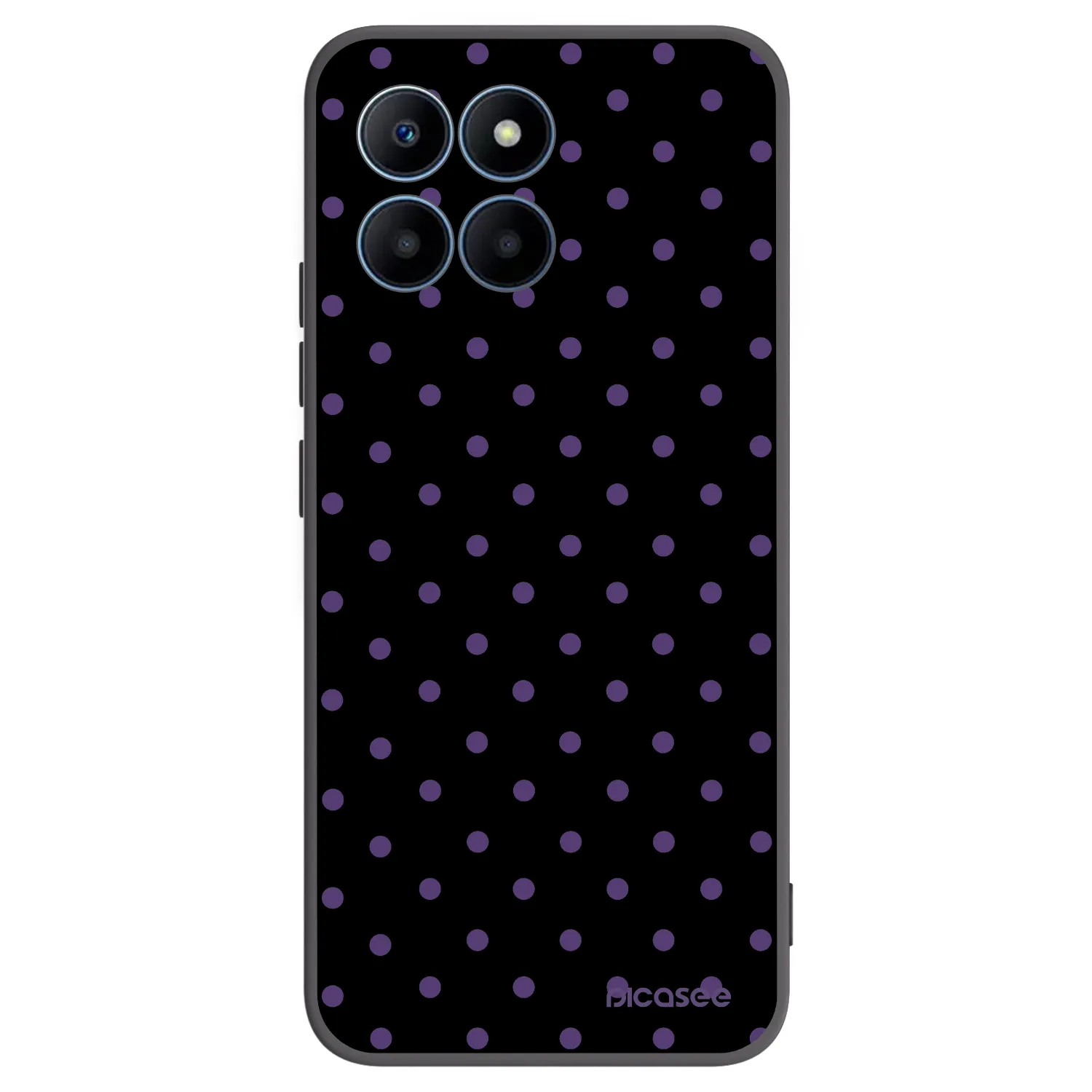 Picasee fekete szilikon tok az alábbi mobiltelefonokra Honor 70 Lite - Flickers