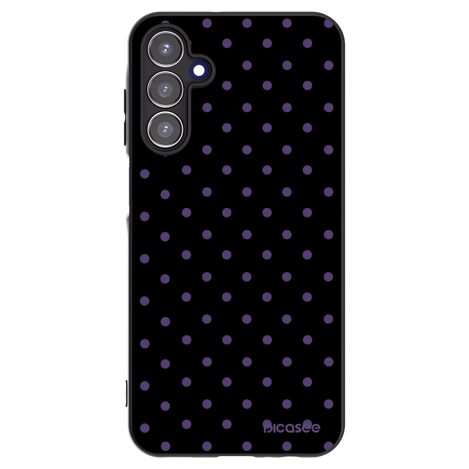 Picasee fekete szilikon tok az alábbi mobiltelefonokra Samsung Galaxy A15 A156B 5G - Flickers