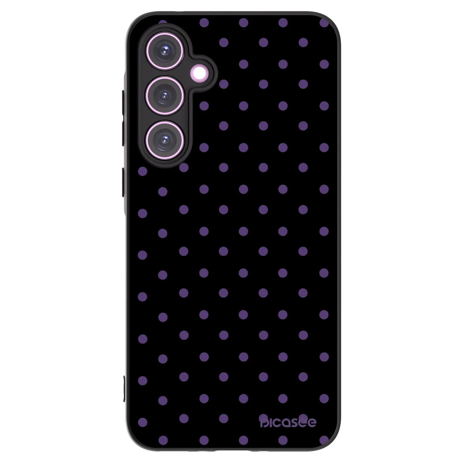 Picasee fekete szilikon tok az alábbi mobiltelefonokra Samsung Galaxy A35 5G A356B - Flickers