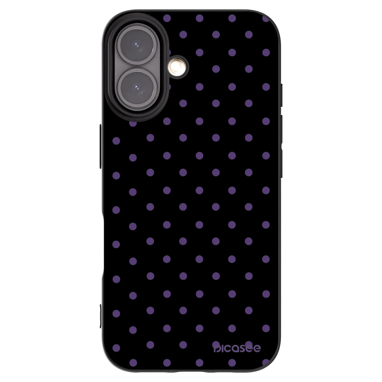 Picasee fekete szilikon tok az alábbi mobiltelefonokra Apple iPhone 16 - Flickers