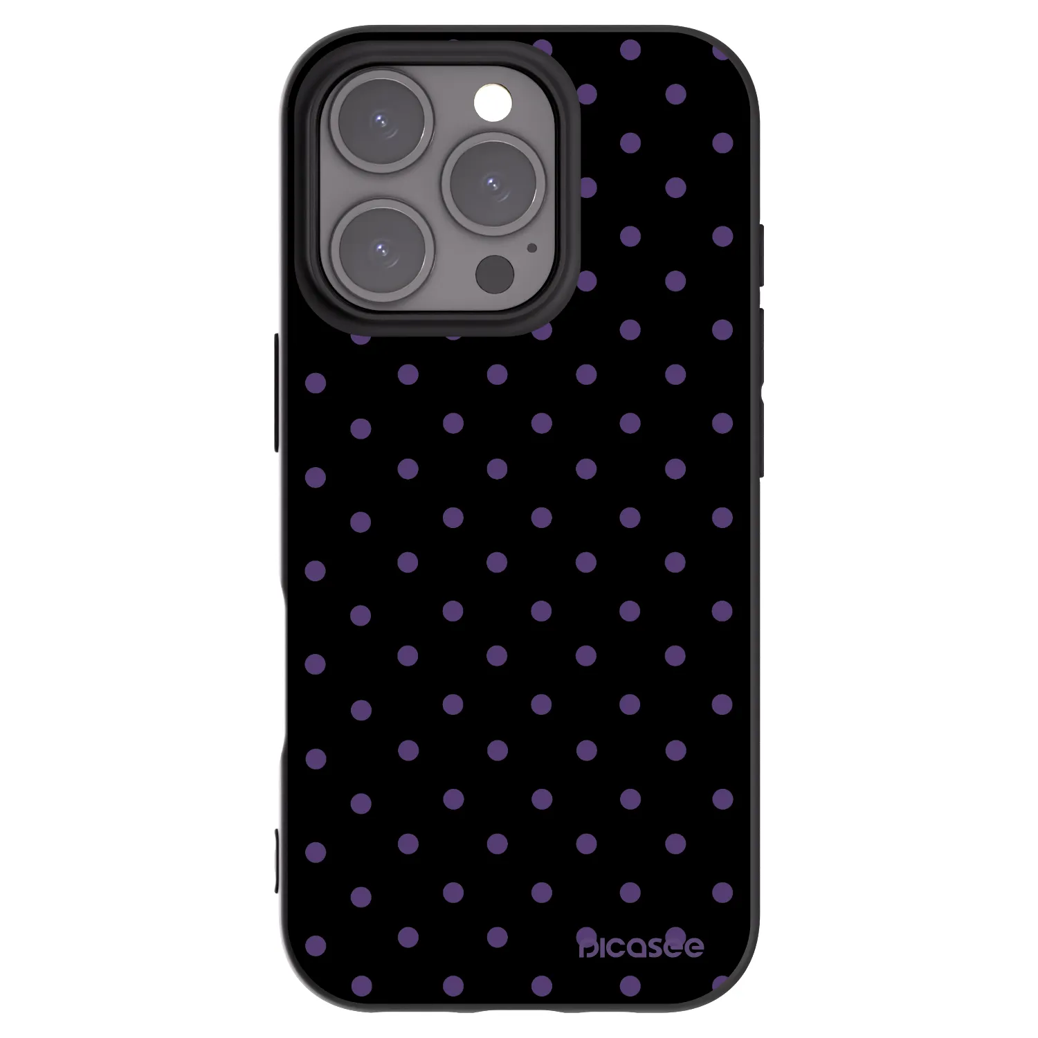 Picasee fekete szilikon tok az alábbi mobiltelefonokra Apple iPhone 16 Pro - Flickers