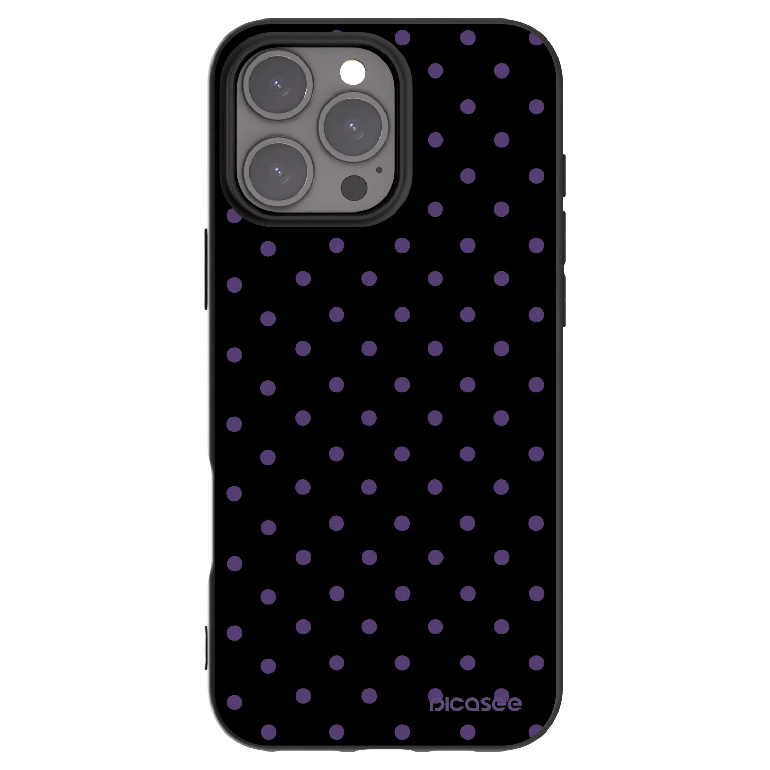 Picasee fekete szilikon tok az alábbi mobiltelefonokra Apple iPhone 16 Pro Max - Flickers