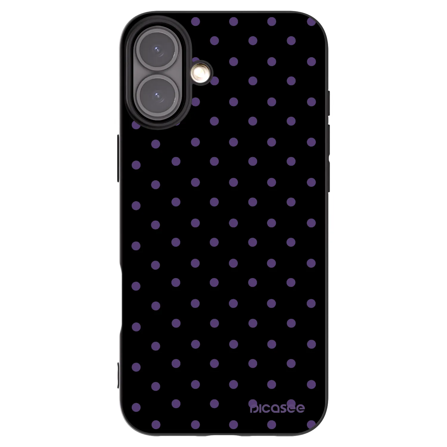 Picasee fekete szilikon tok az alábbi mobiltelefonokra Apple iPhone 16 Plus - Flickers