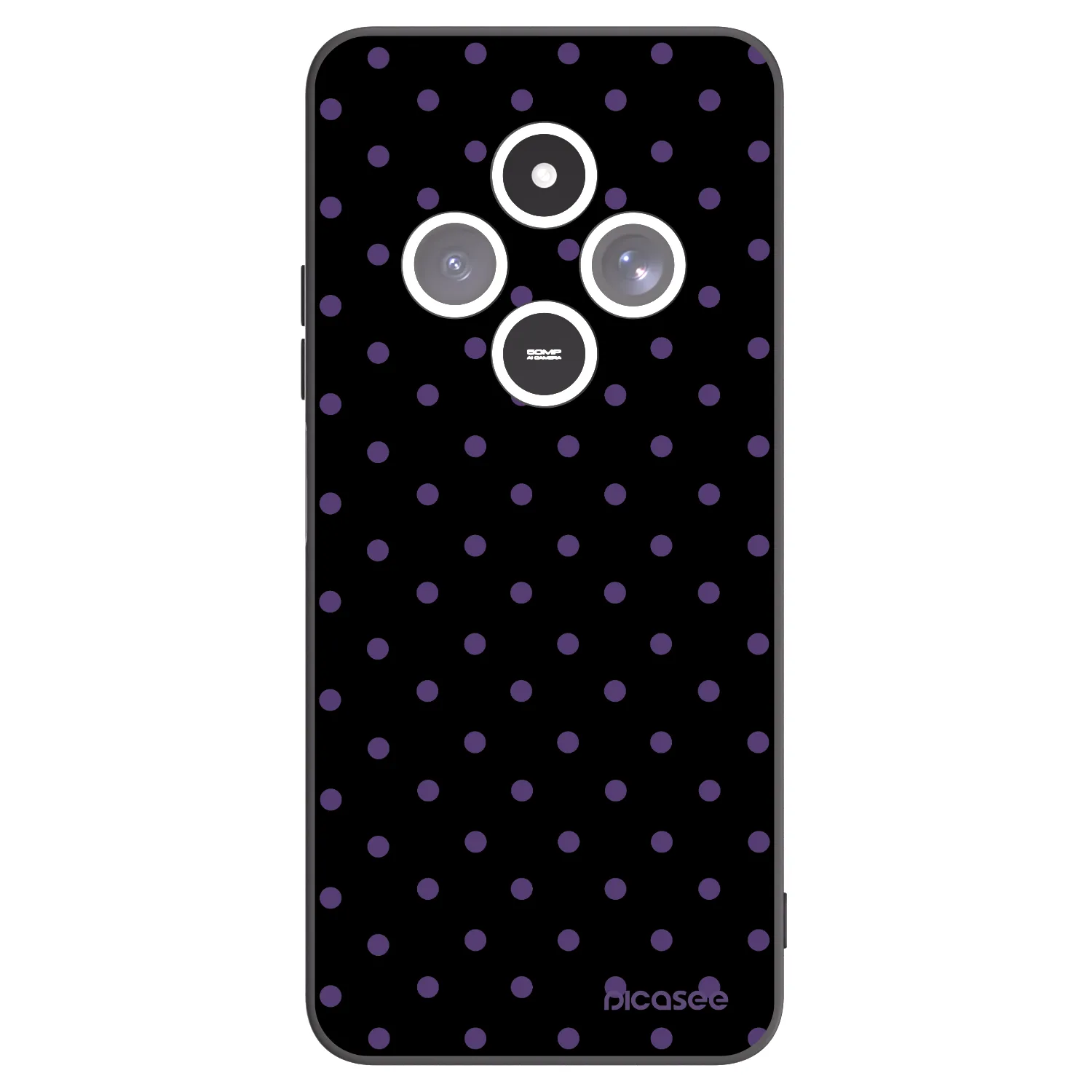 Picasee fekete szilikon tok az alábbi mobiltelefonokra Xiaomi Redmi 14C - Flickers