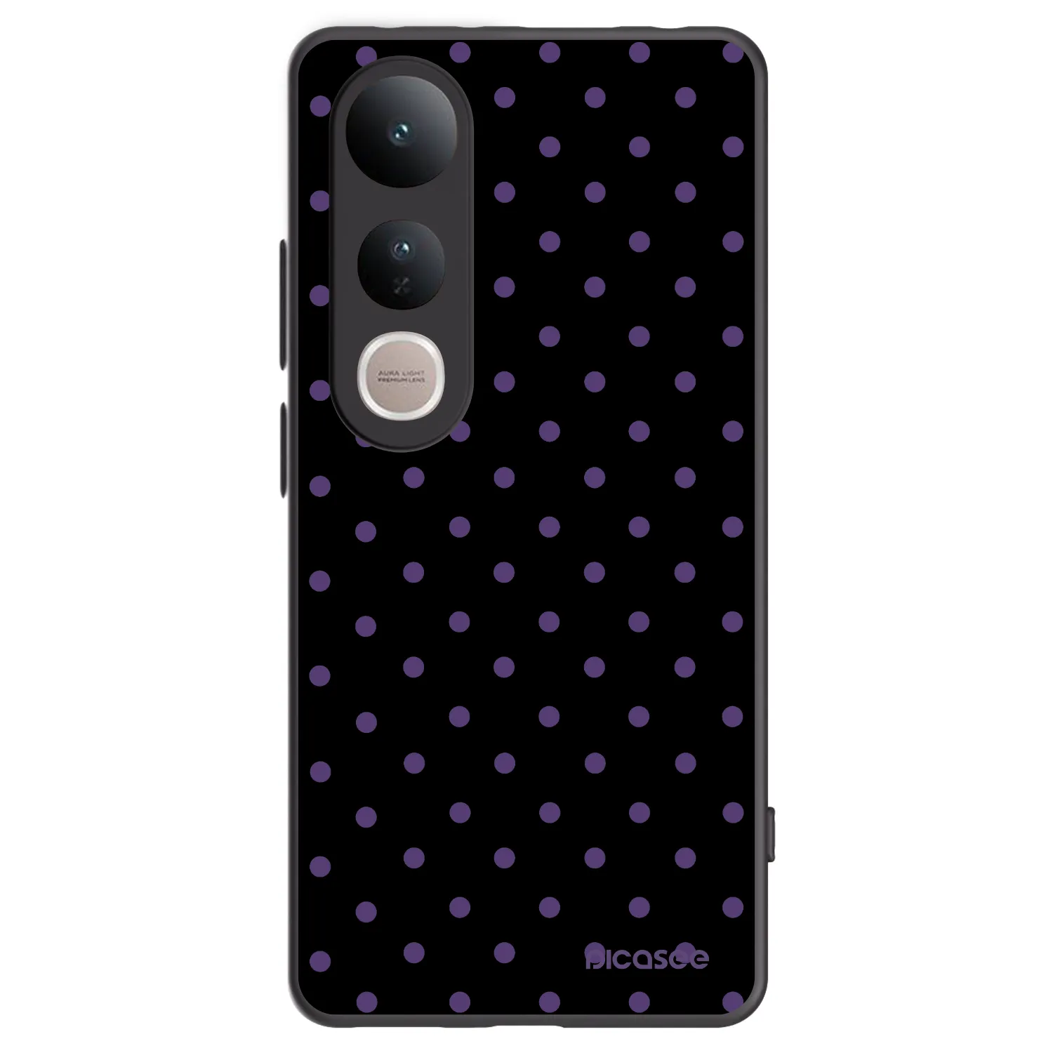 Picasee fekete szilikon tok az alábbi mobiltelefonokra Vivo V50 Lite 5G - Flickers