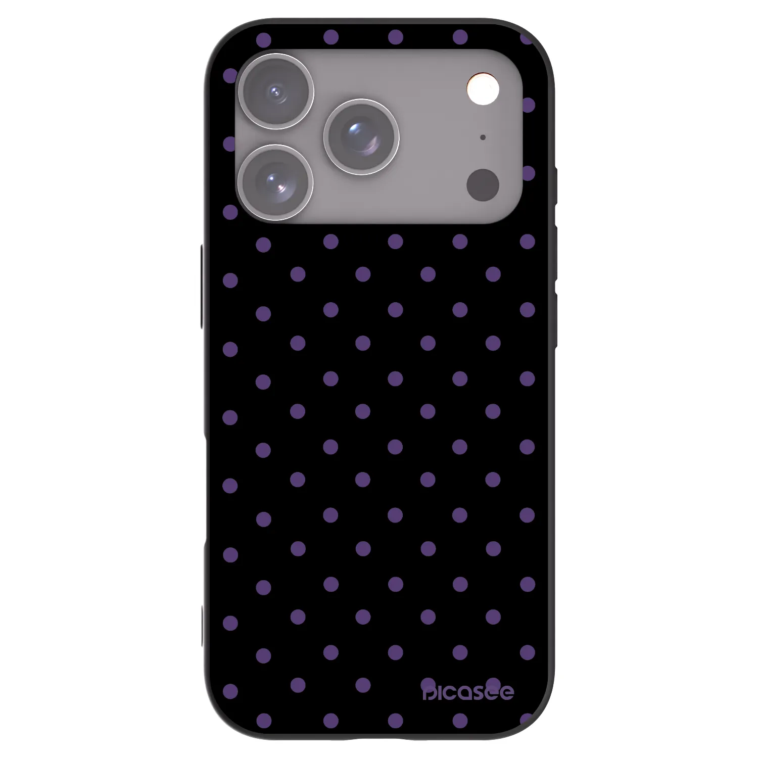 Picasee fekete szilikon tok az alábbi mobiltelefonokra Apple iPhone 17 Pro - Flickers