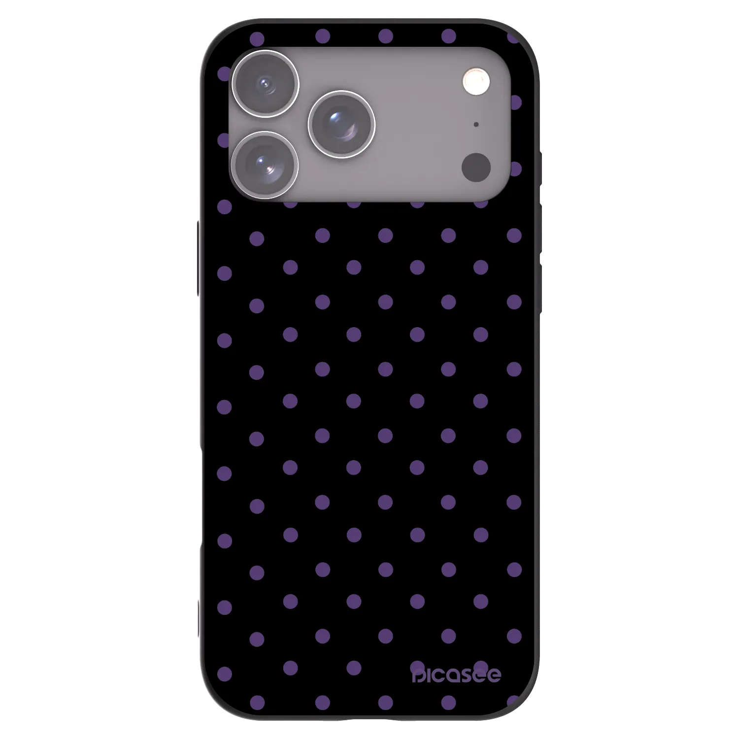 Picasee fekete szilikon tok az alábbi mobiltelefonokra Apple iPhone 17 Pro Max - Flickers