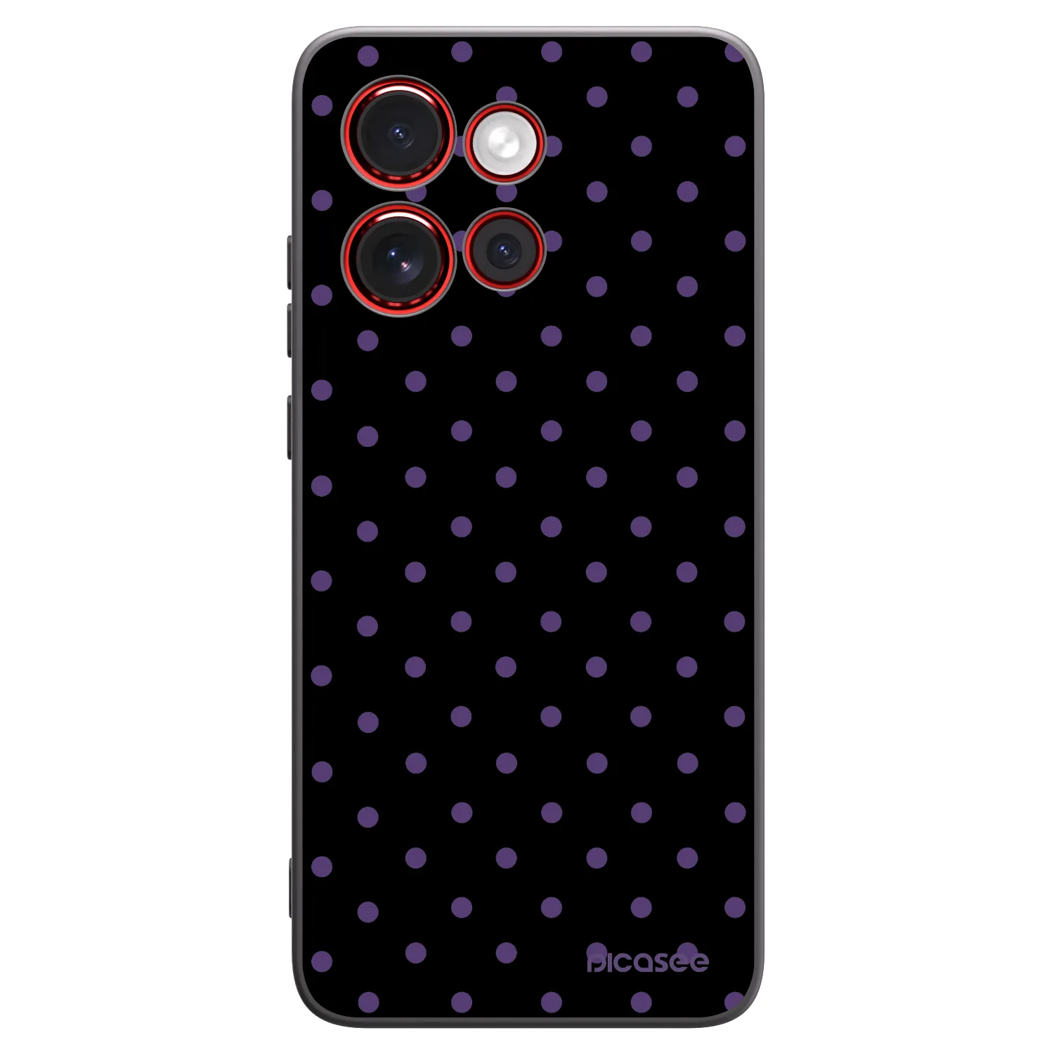 Picasee fekete szilikon tok az alábbi mobiltelefonokra Motorola Edge 60 Neo 5G - Flickers