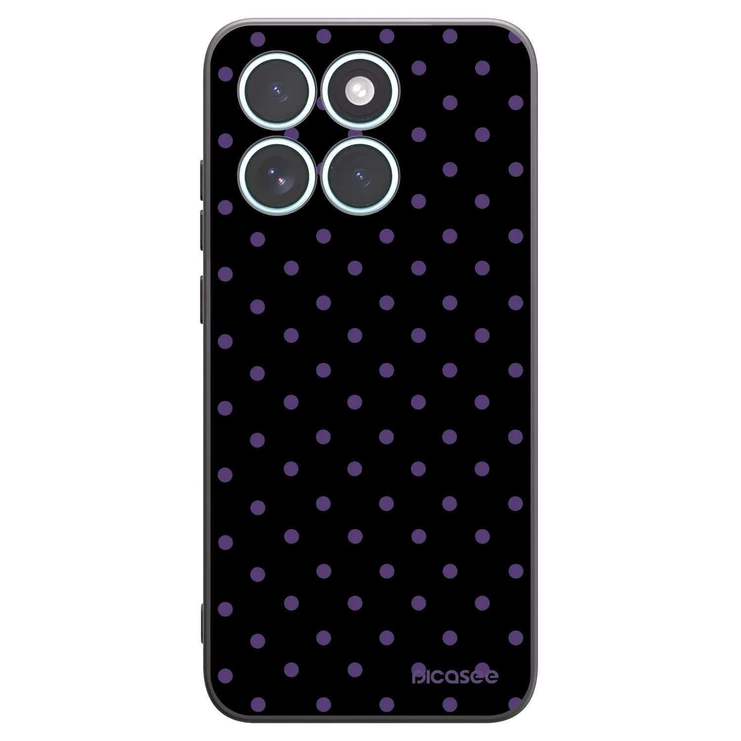 Picasee fekete szilikon tok az alábbi mobiltelefonokra Motorola Edge 70 Fusion - Flickers