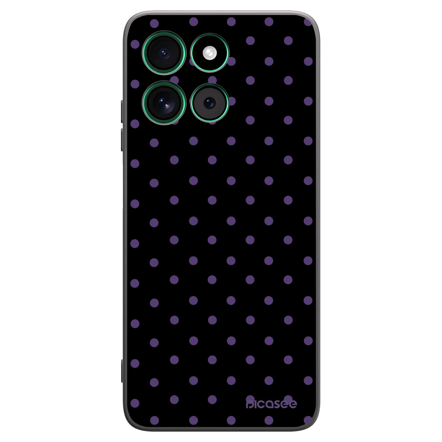 Picasee fekete szilikon tok az alábbi mobiltelefonokra Motorola Moto G57 Power - Flickers