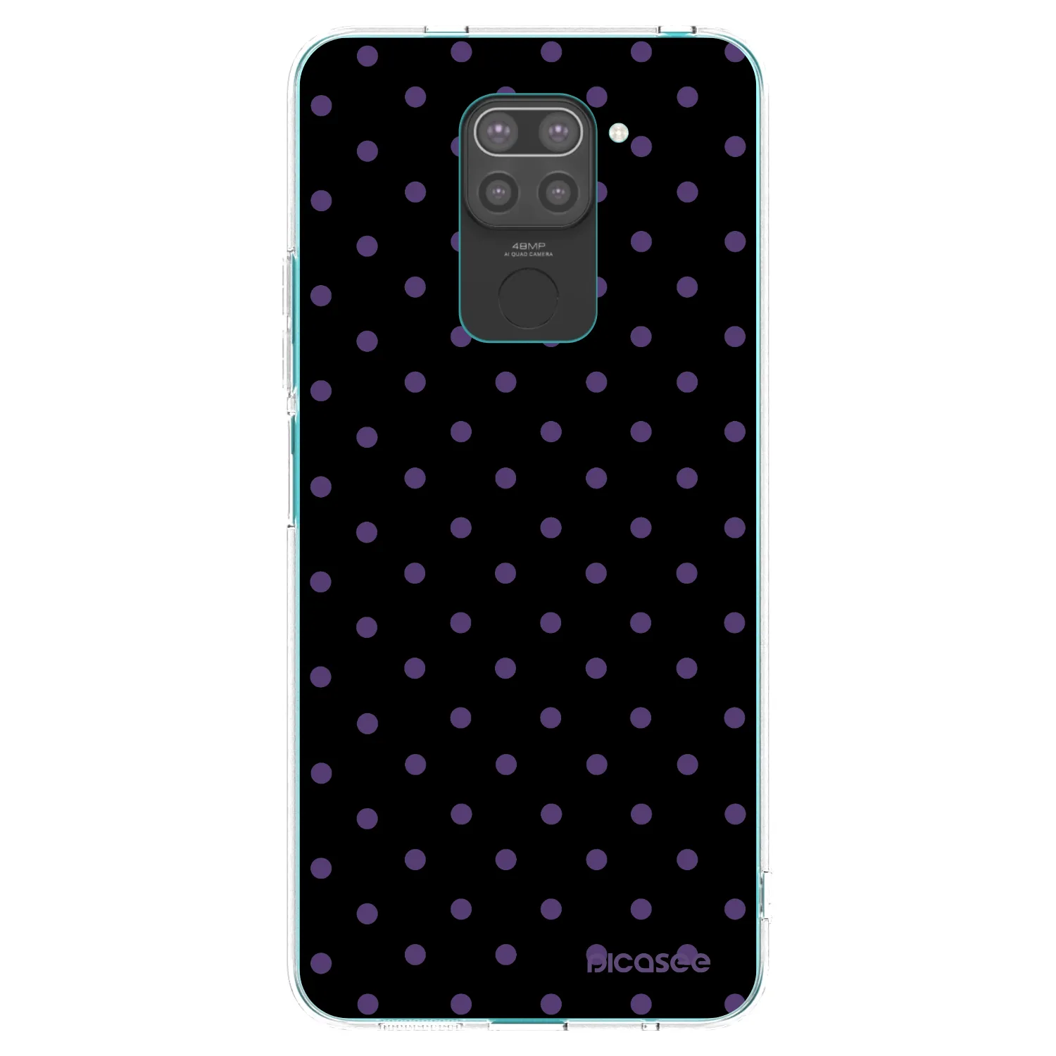 Picasee fekete szilikon tok az alábbi mobiltelefonokra Xiaomi Redmi Note 9 - Flickers