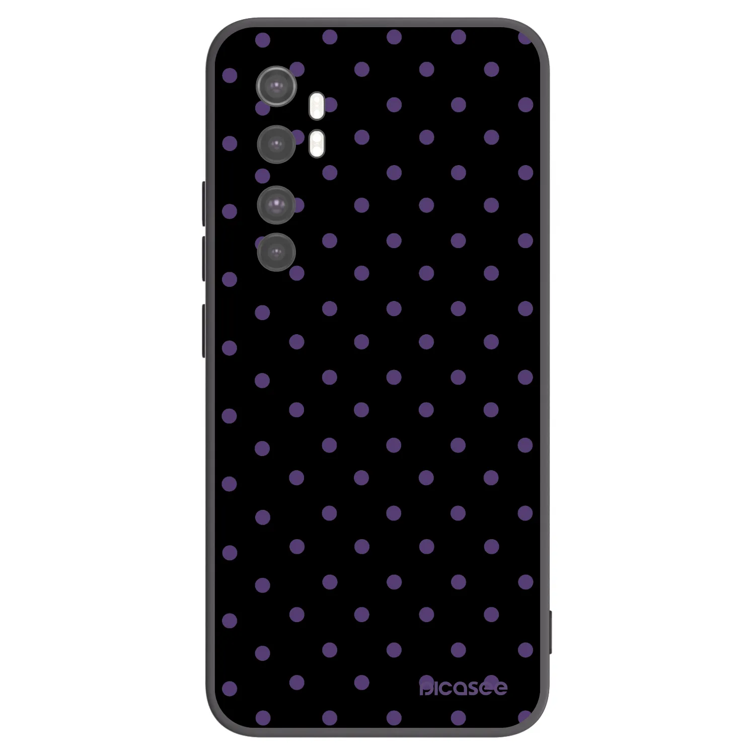 Picasee fekete szilikon tok az alábbi mobiltelefonokra Xiaomi Mi Note 10 Lite - Flickers
