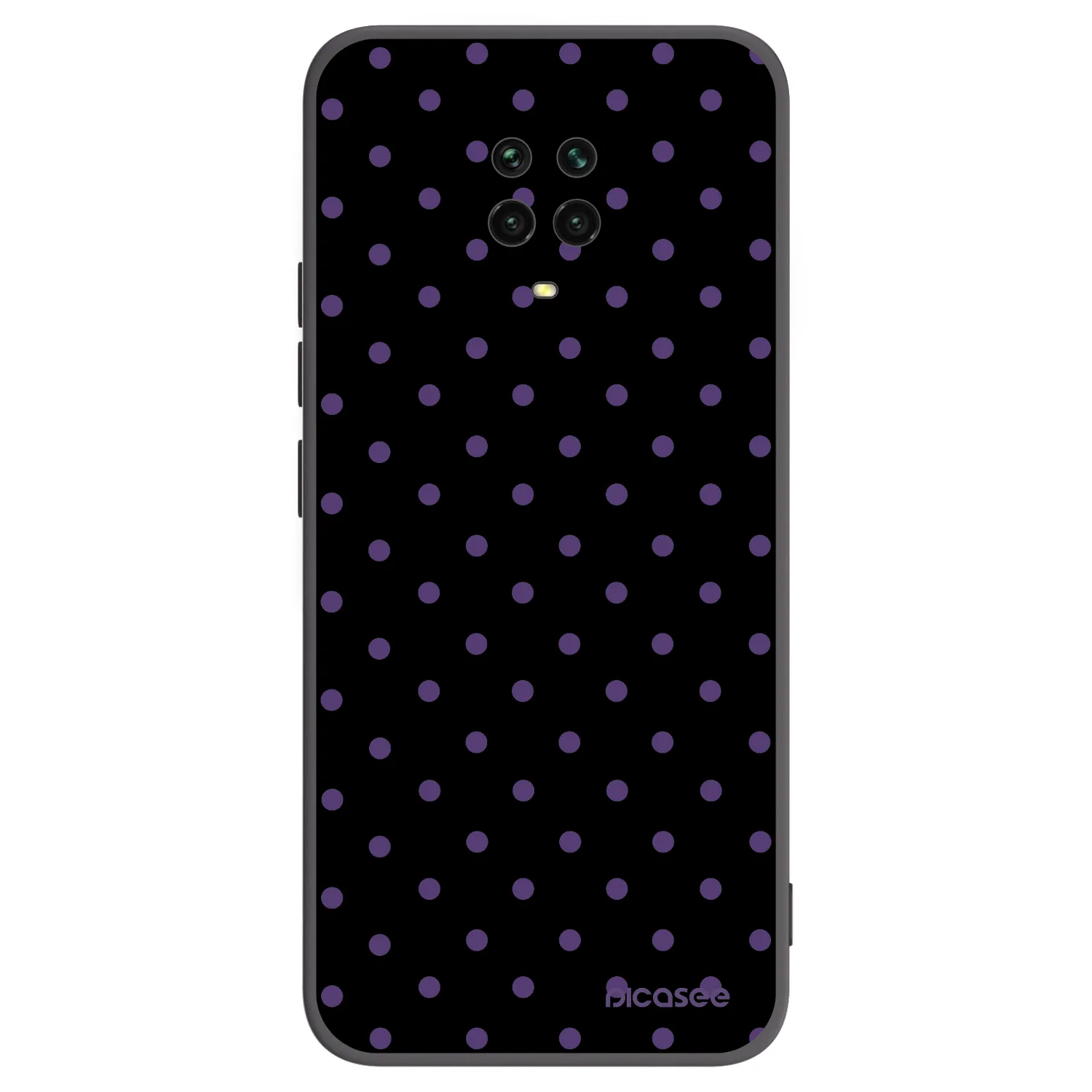 Picasee fekete szilikon tok az alábbi mobiltelefonokra Xiaomi Redmi Note 9S - Flickers