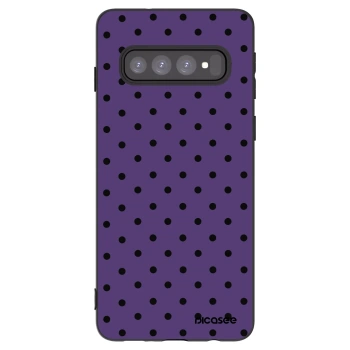 Picasee fekete szilikon tok az alábbi mobiltelefonokra Samsung Galaxy S10 G973 - Flickers 2
