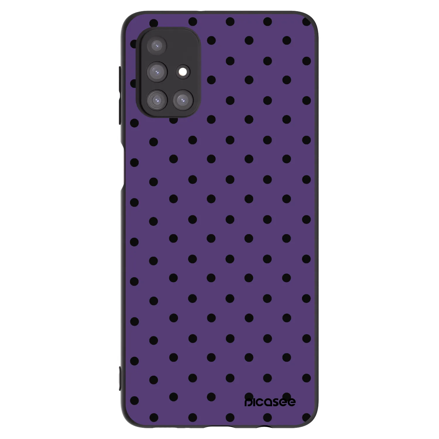 Picasee fekete szilikon tok az alábbi mobiltelefonokra Samsung Galaxy M31s - Flickers 2