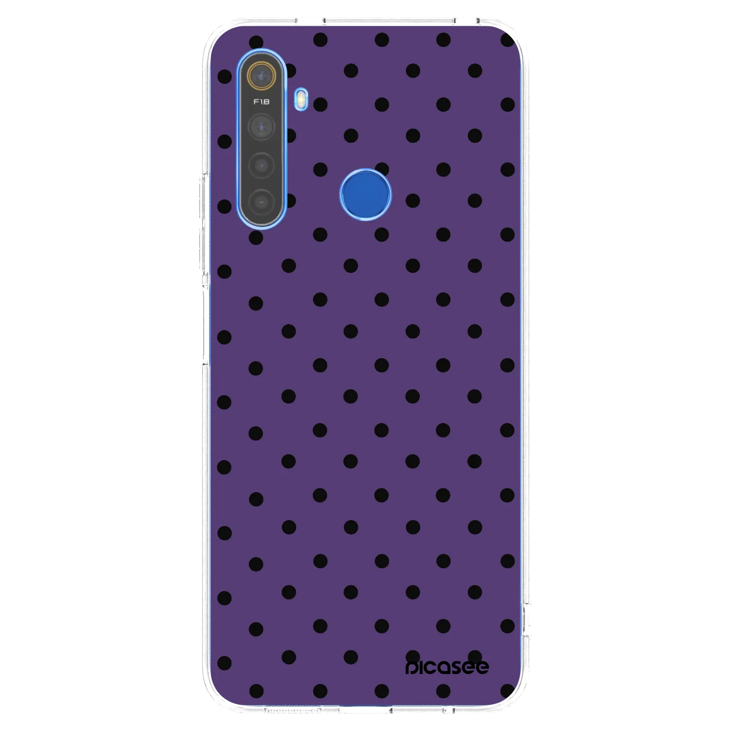 Picasee átlátszó szilikon tok az alábbi mobiltelefonokra Realme 5 - Flickers 2