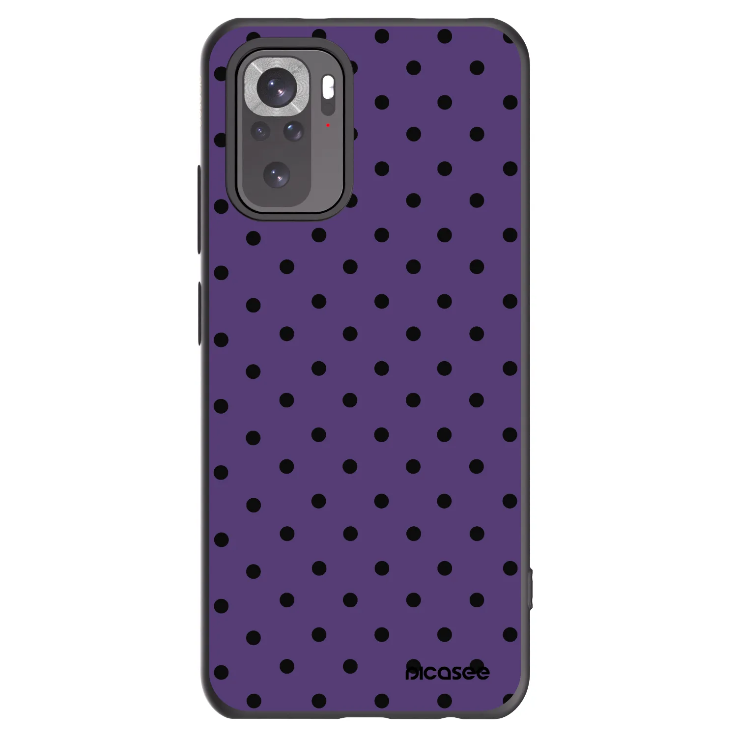 Picasee fekete szilikon tok az alábbi mobiltelefonokra Xiaomi Redmi Note 10 - Flickers 2