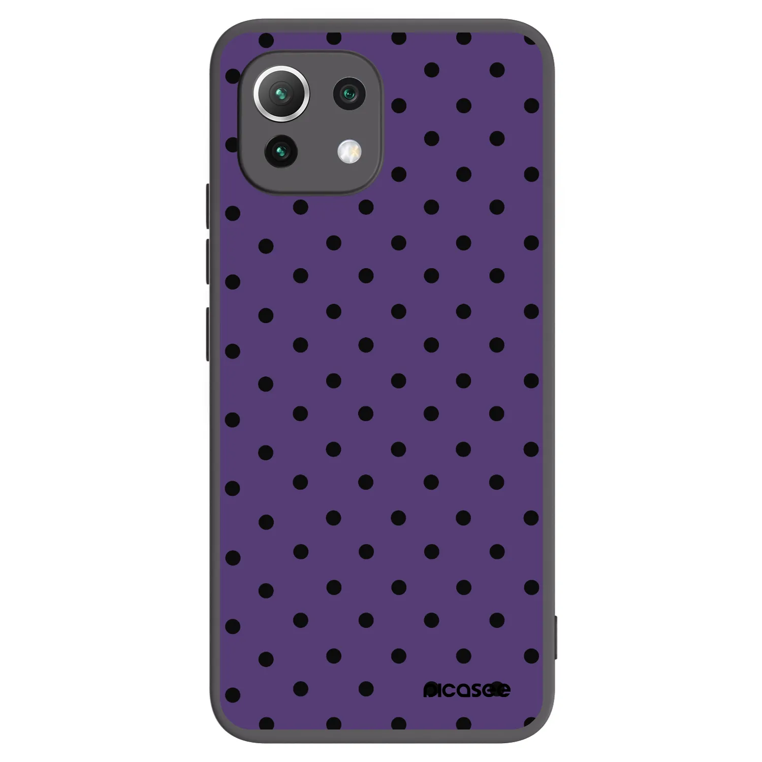 Picasee fekete szilikon tok az alábbi mobiltelefonokra Xiaomi Mi 11 Lite - Flickers 2