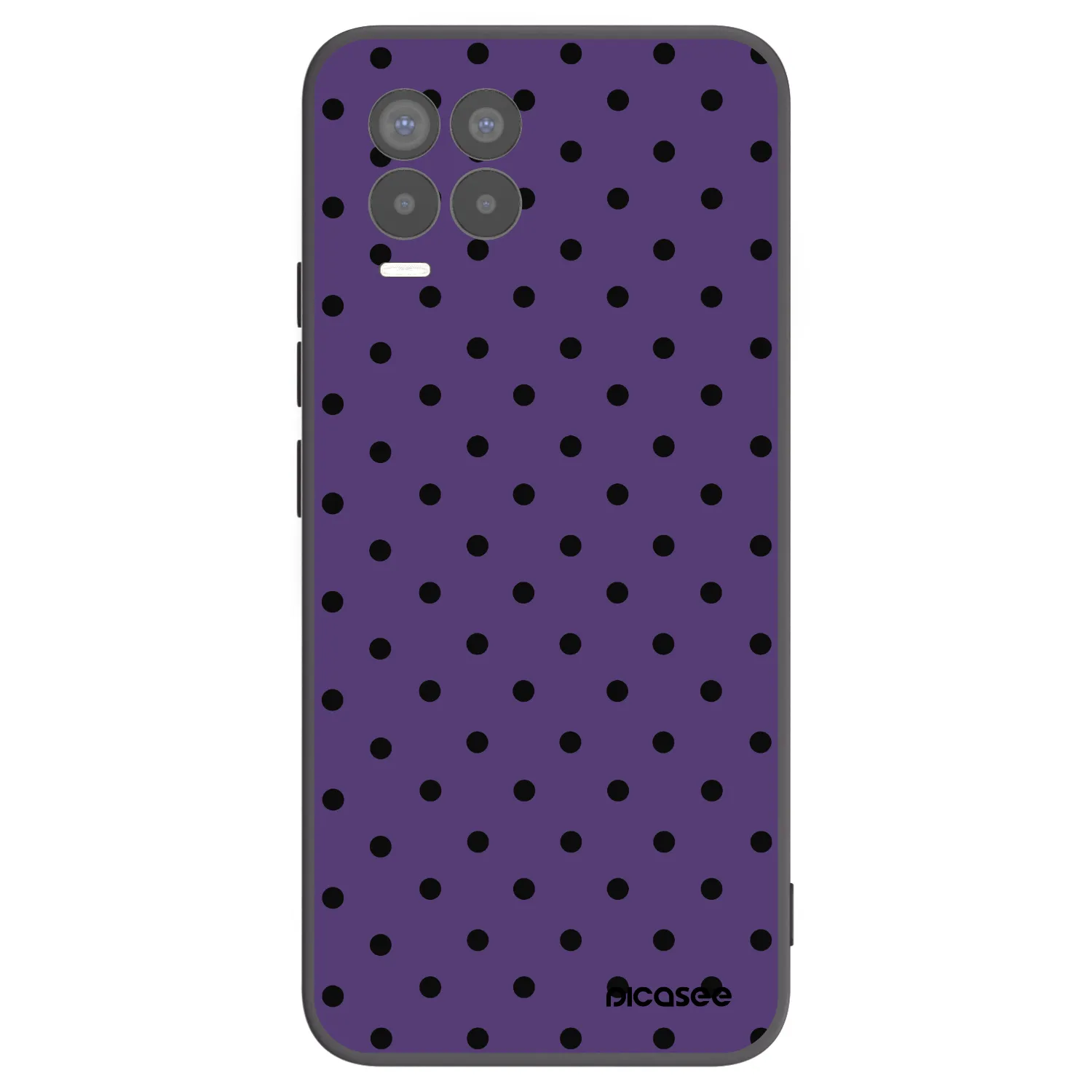 Picasee fekete szilikon tok az alábbi mobiltelefonokra Realme 8 4G - Flickers 2
