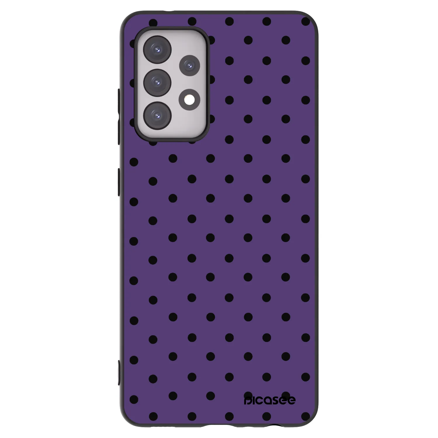 Picasee fekete szilikon tok az alábbi mobiltelefonokra Samsung Galaxy A52s 5G A528B - Flickers 2