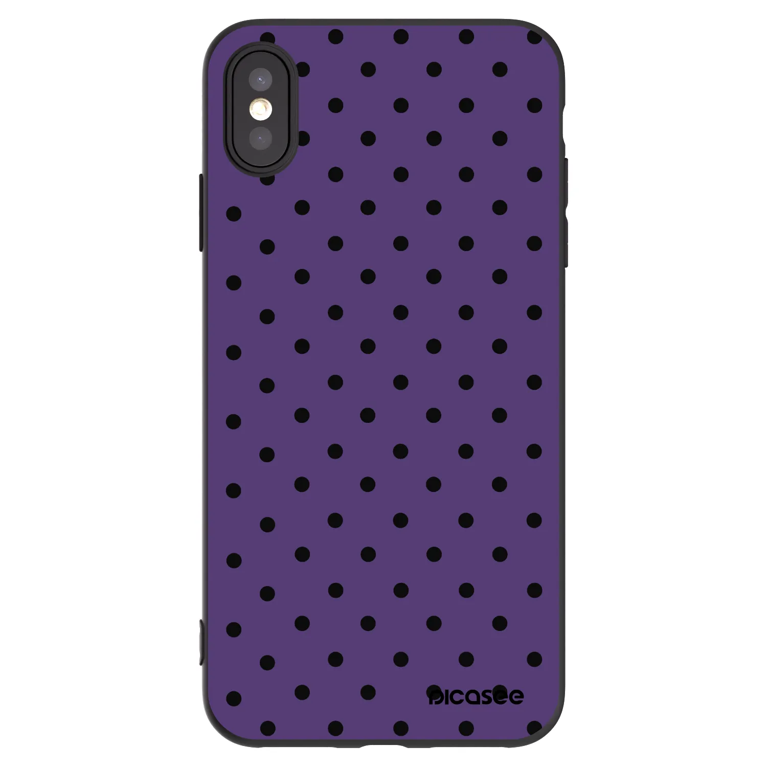 Picasee fekete szilikon tok az alábbi mobiltelefonokra Apple iPhone XS Max - Flickers 2